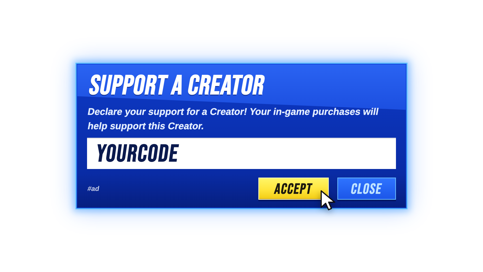 Free Creator Code — Dialog + Banner animation, green screen and transparent download