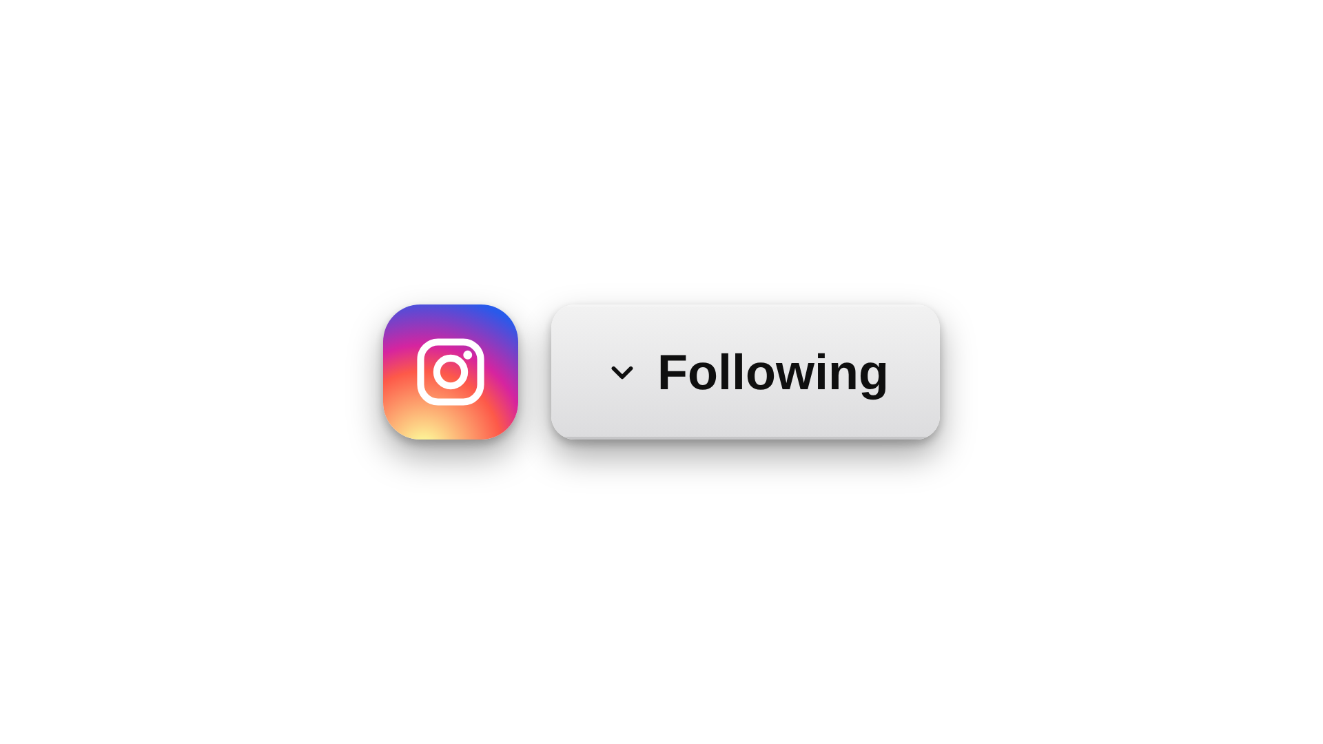 Free Instagram Follow Button animation, green screen and transparent download