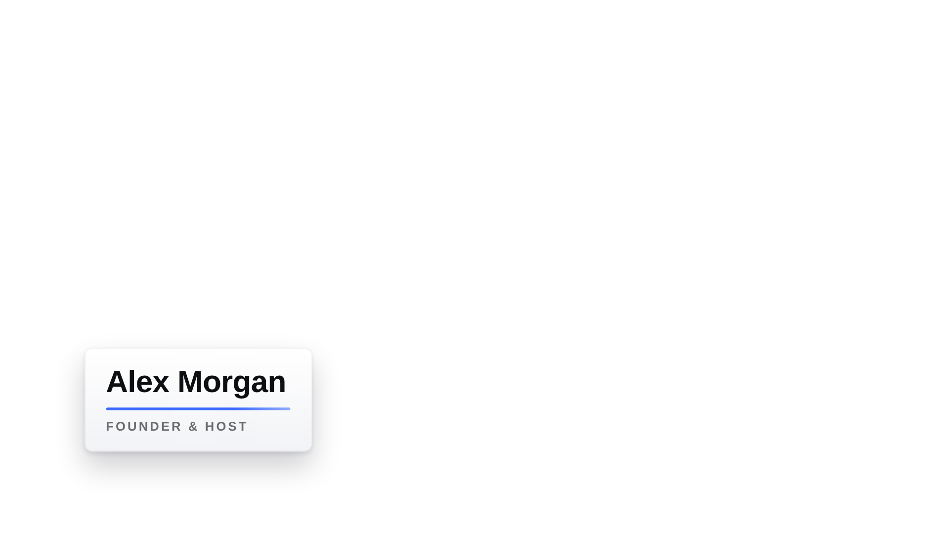 Free Name & Title — Clean Line animation, green screen and transparent download
